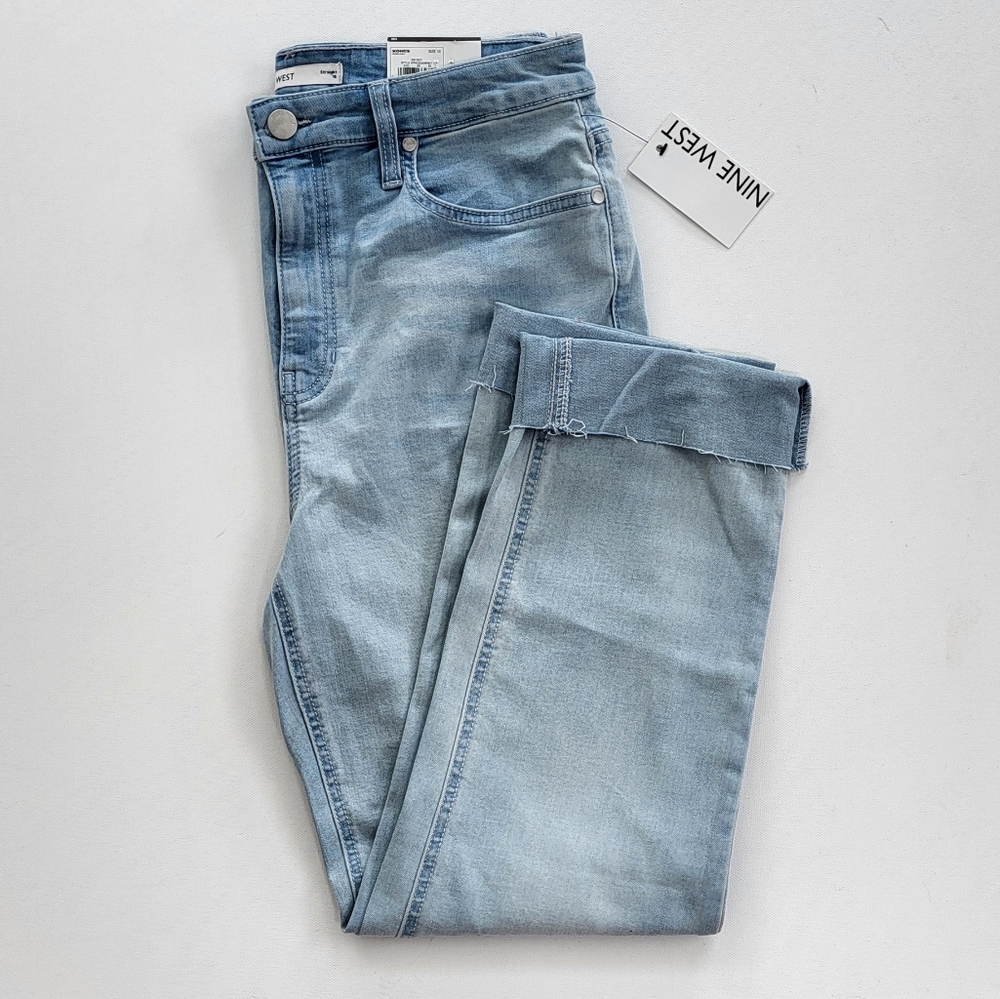 Nine West Denim Light Blue Straight Leg Jeans